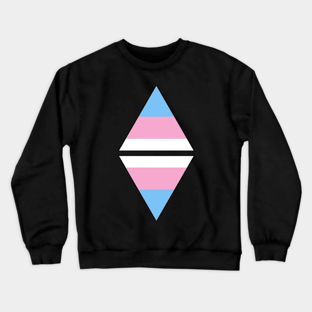 #nerfingwithpride Auxiliary Logo - Transgender Pride Flag Crewneck Sweatshirt by hollowaydesigns